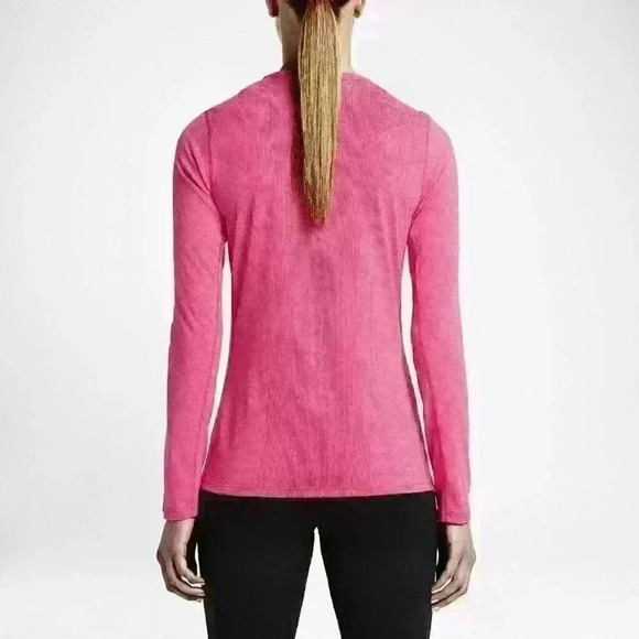 Nike Dri-FIT Contour Women's Long Sleeve Running Training Gym Top - Size Medium - Picture 4 of 5